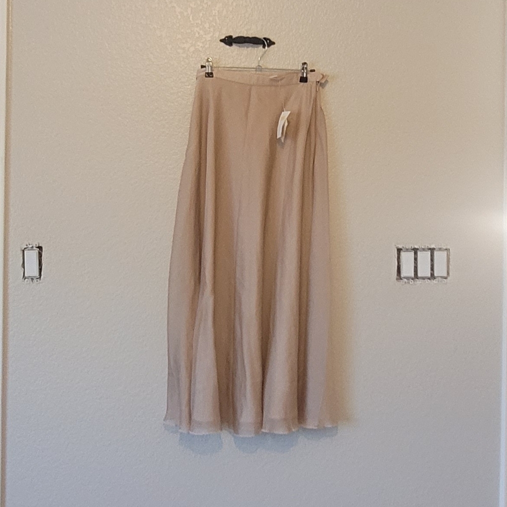 Elegant Tan Apart Impressins Skirt